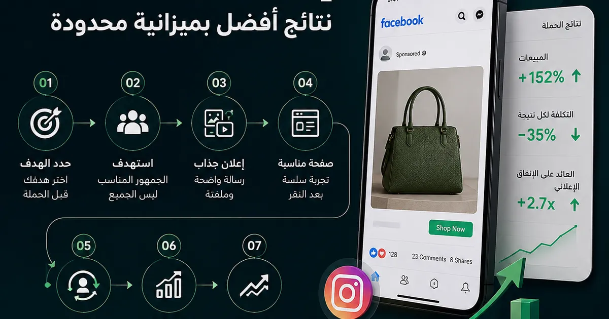 إعلانات Meta وInstagram لتحقيق نتائج أفضل بميزانية محدودة