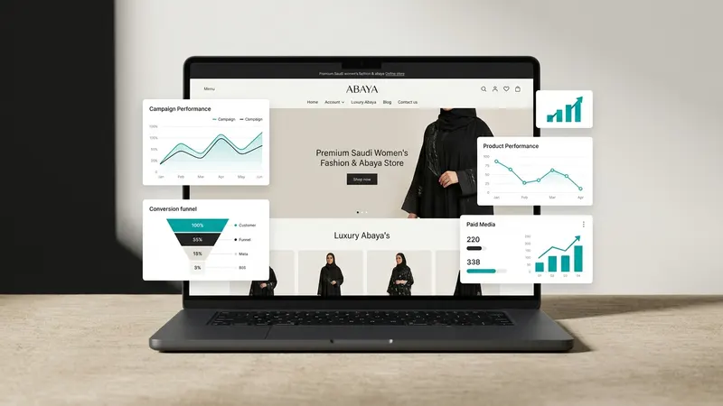 دراسة حالة لحملة إعلانية لمتجر إلكتروني وتحليل رحلة العميل