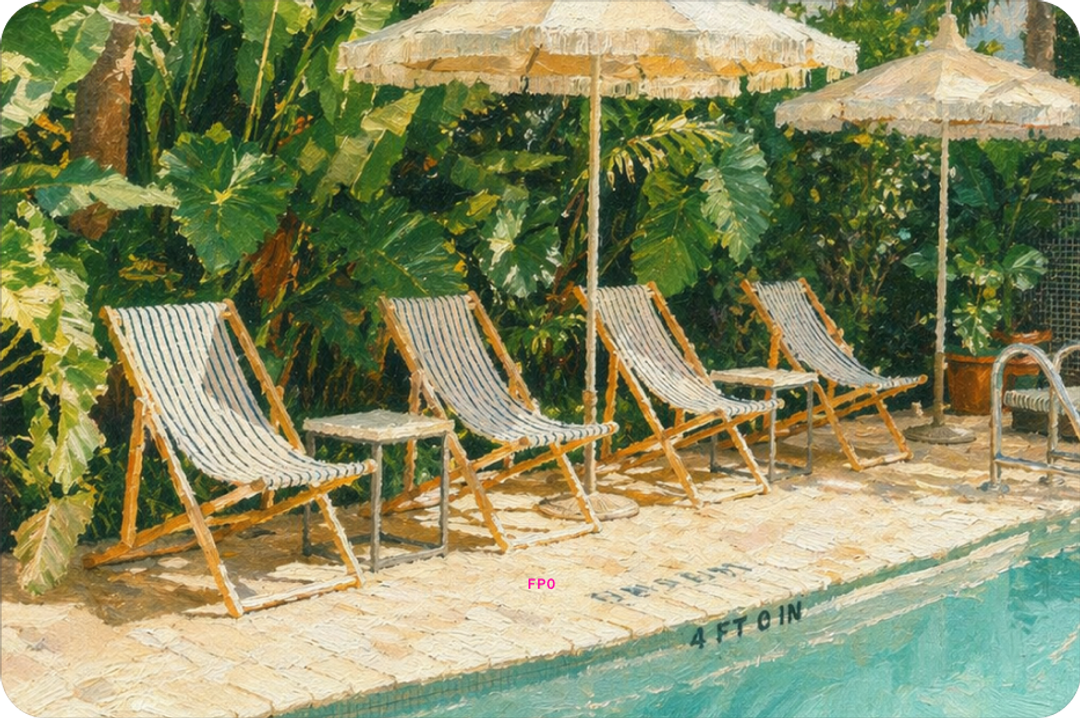 Poolside scene