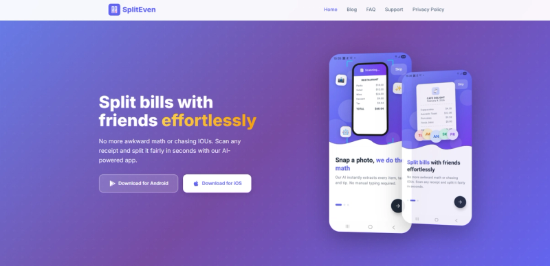 SplitEven Screenshot