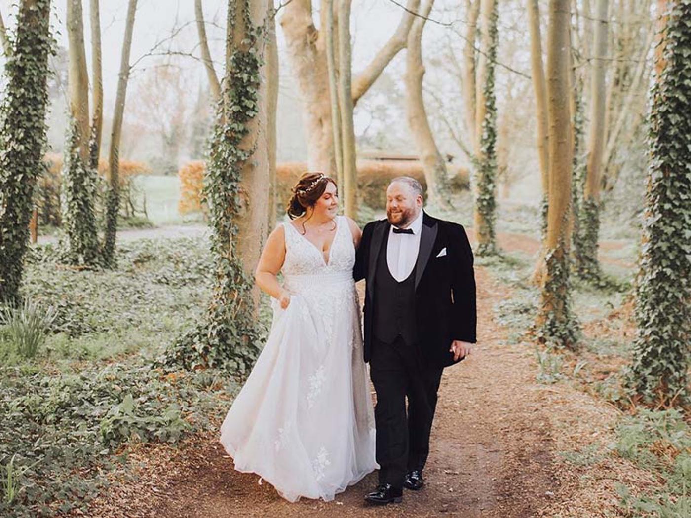 Couple portrait in the gardens at Delta Hotels St. Pierre Country Club