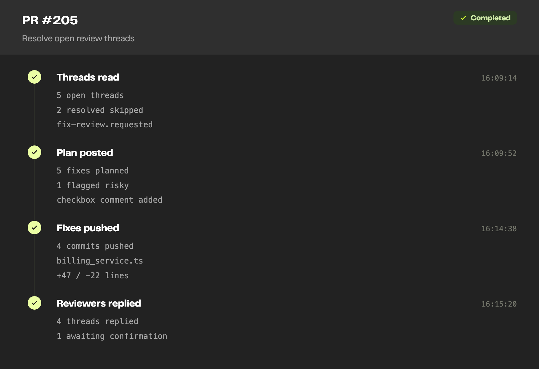 Fix Review Comments