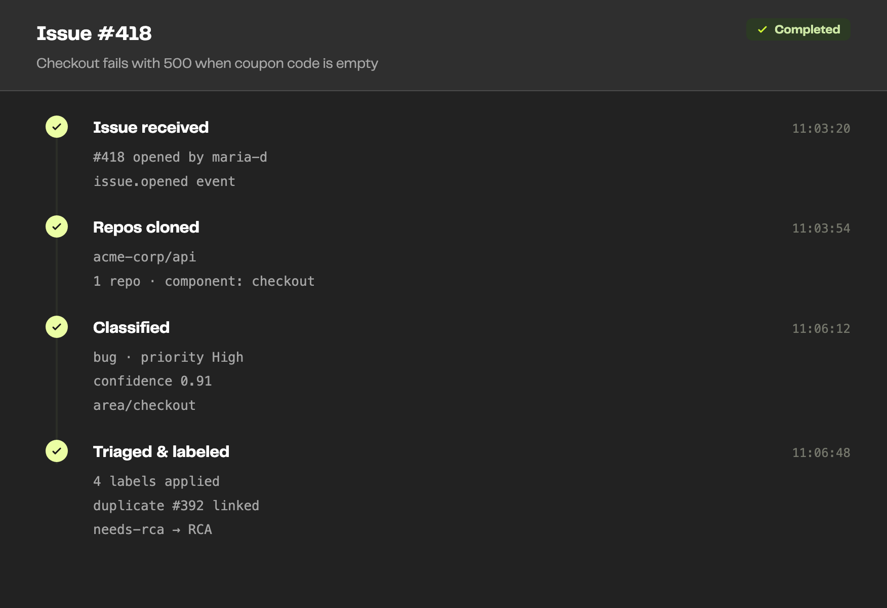 Automated Ticket Triage