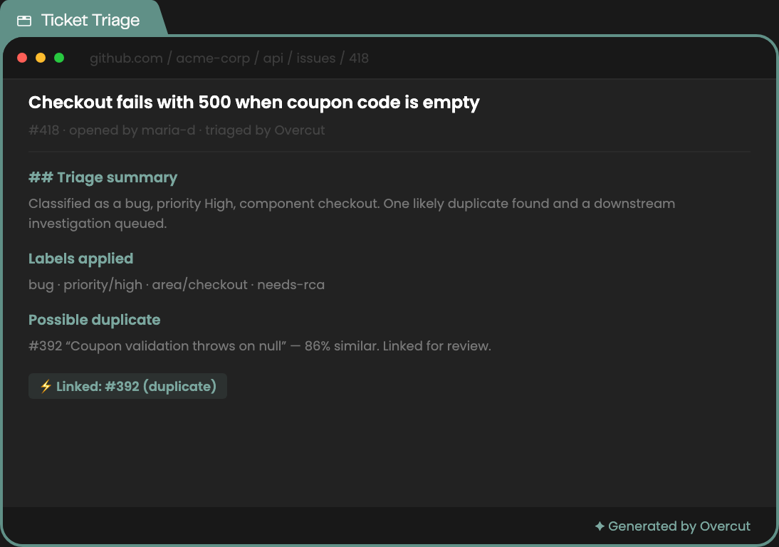 Automated Ticket Triage