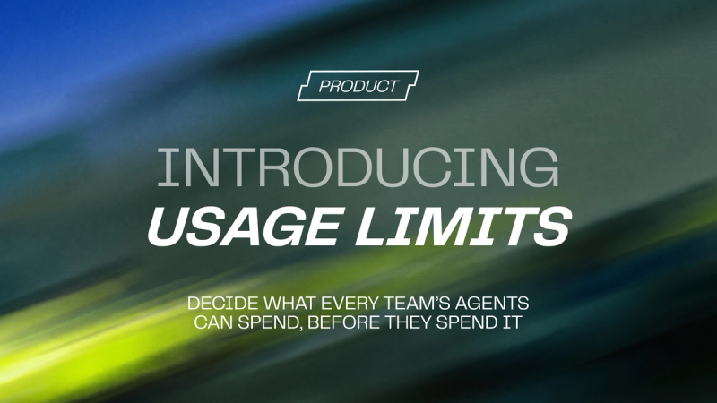 Introducing usage limits: decide what every team's agents can spend