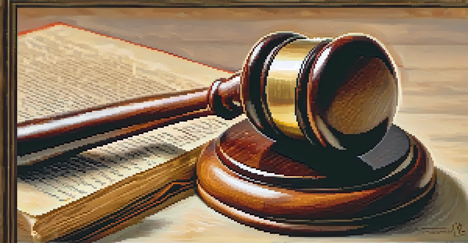 A gavel on a law book, symbolizing the importance of justice and legal proceedings.