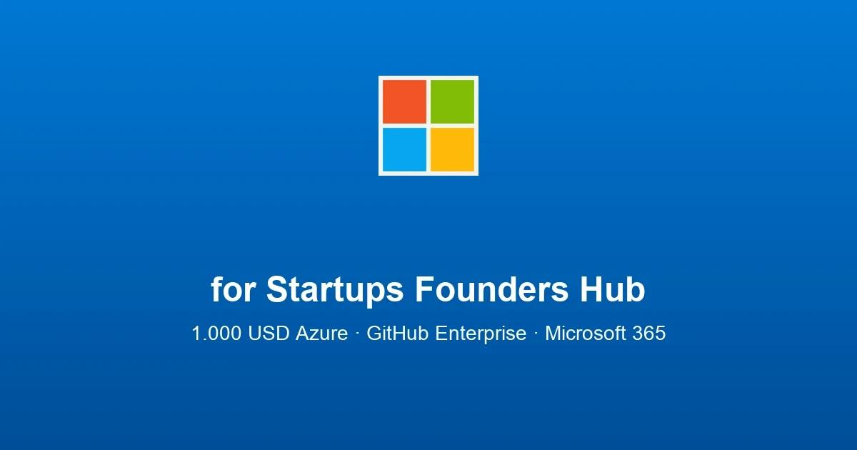 Microsoft for Startups Founders Hub