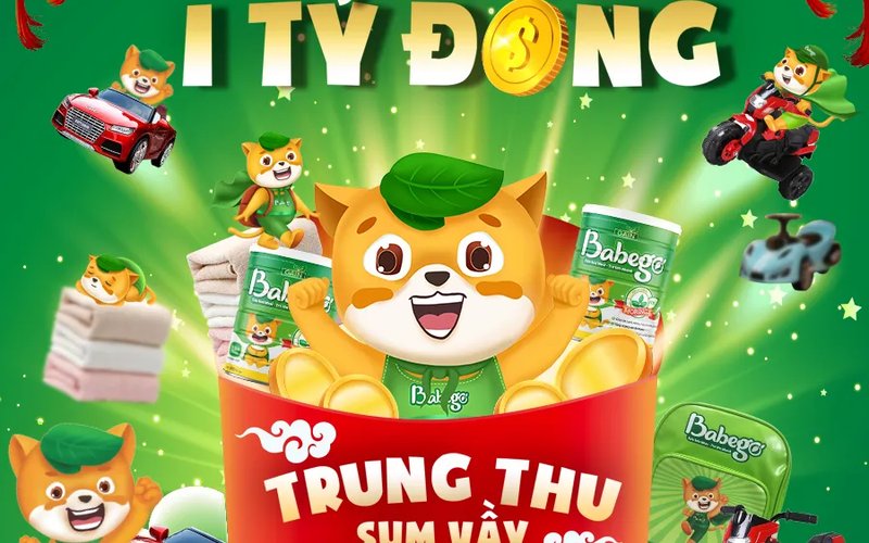 Chương trình “TRUNG THU SUM VẦY – NHẬN ĐẦY QUÀ TẶNG” với tổng giải thưởng lên đến 1 TỶ ĐỒNG