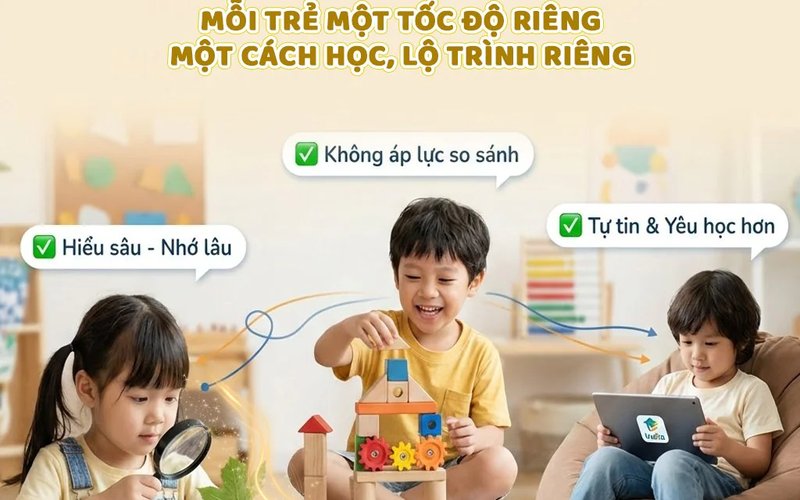 HỌC TẬP CÁ NHÂN HÓA – VÌ SAO DẠY THEO TỐC ĐỘ RIÊNG GIÚP CON HỌC TỐT HƠN?