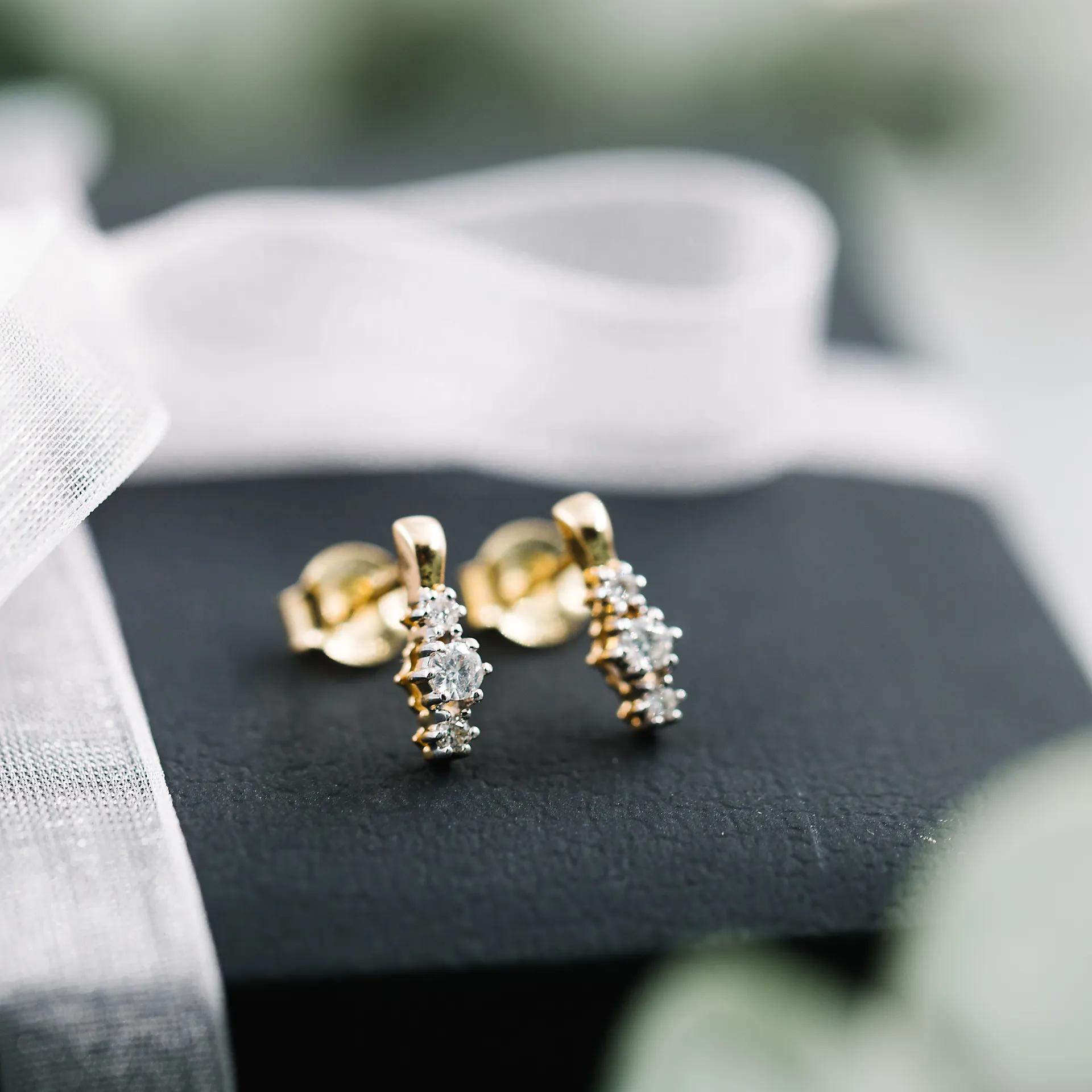 Nora diamantøredobber