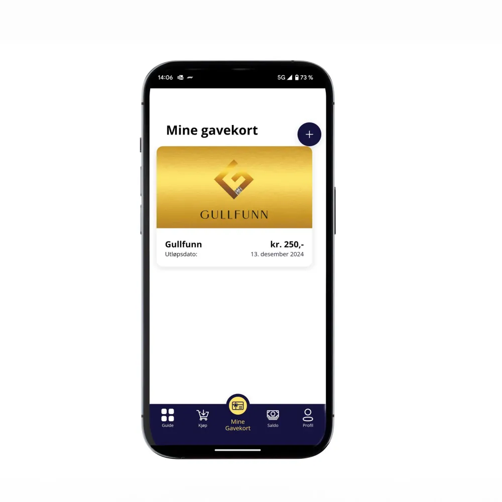 Digitalt gavekort fra Gullfunn