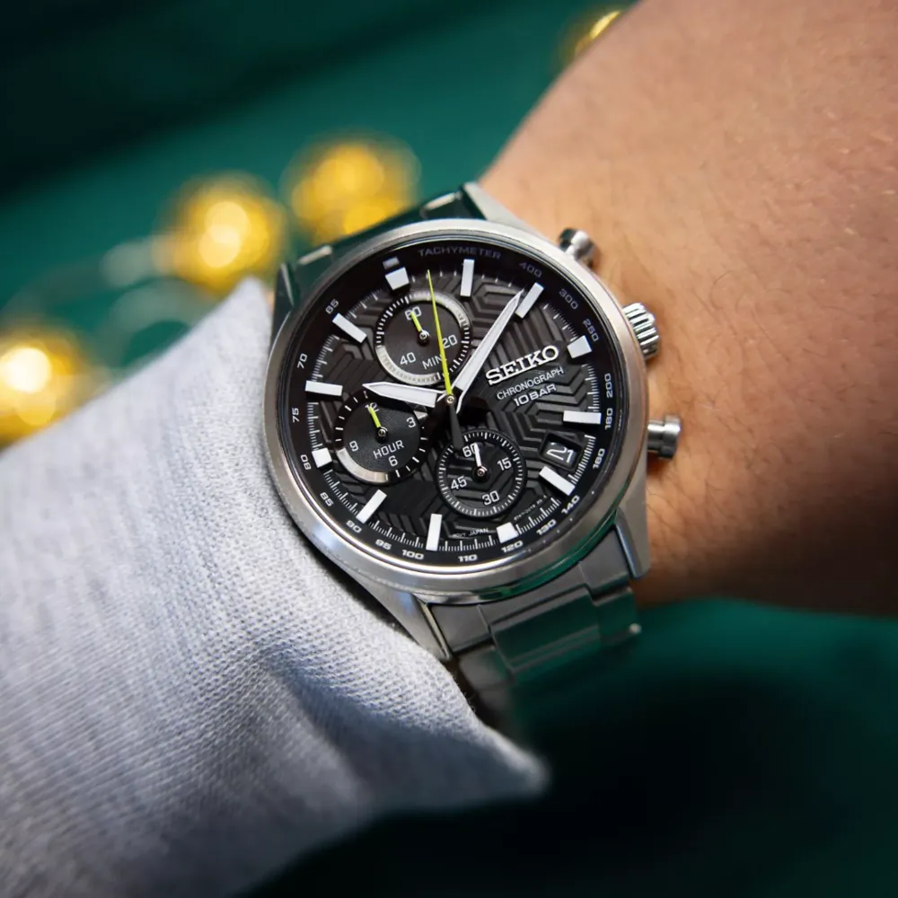 Herreklokke fra Seiko på arm