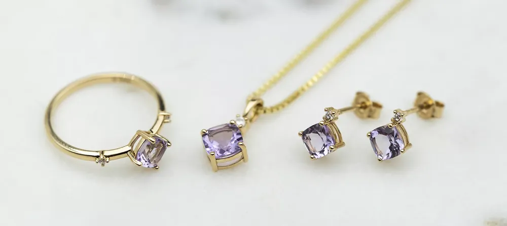 Smykker med ametyst