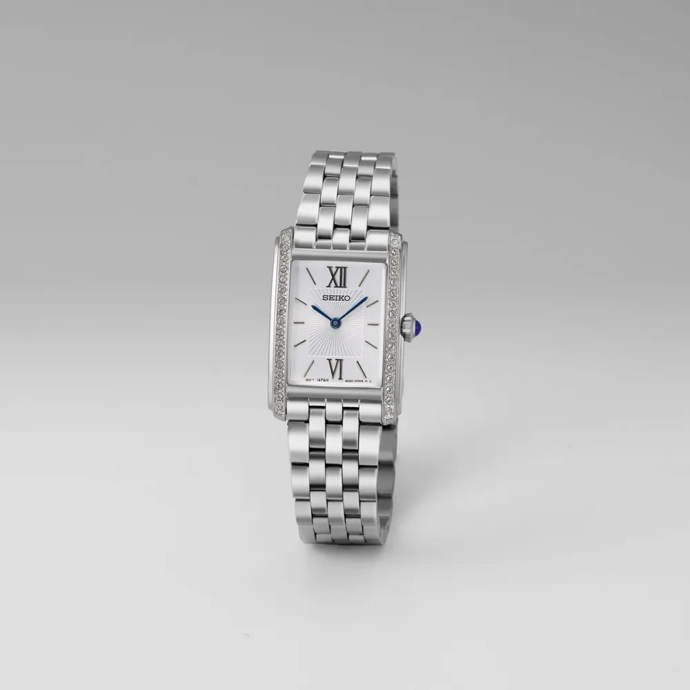 Seiko Conseptual dameklokke i stål med krystall