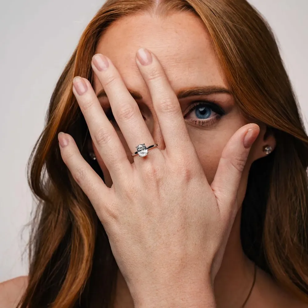 Ring med LAB-diamant