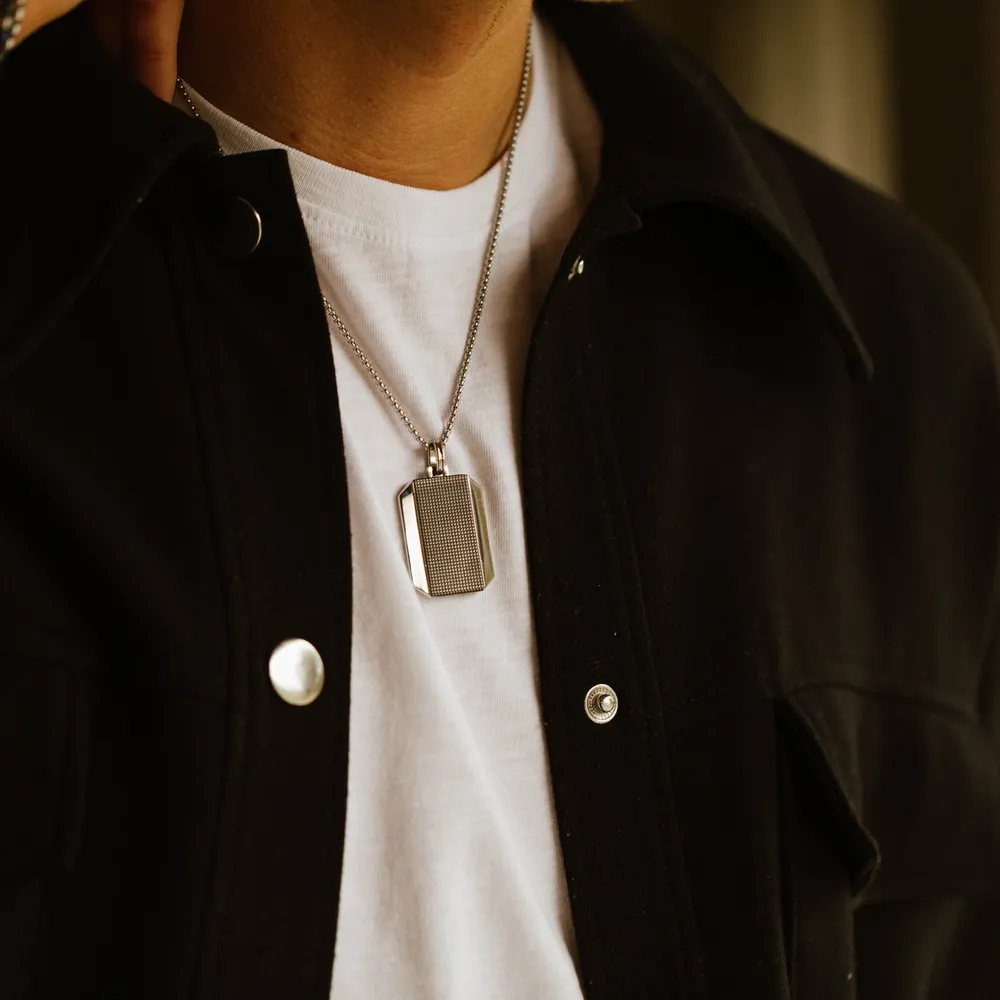 Halskjede i sølv til herre