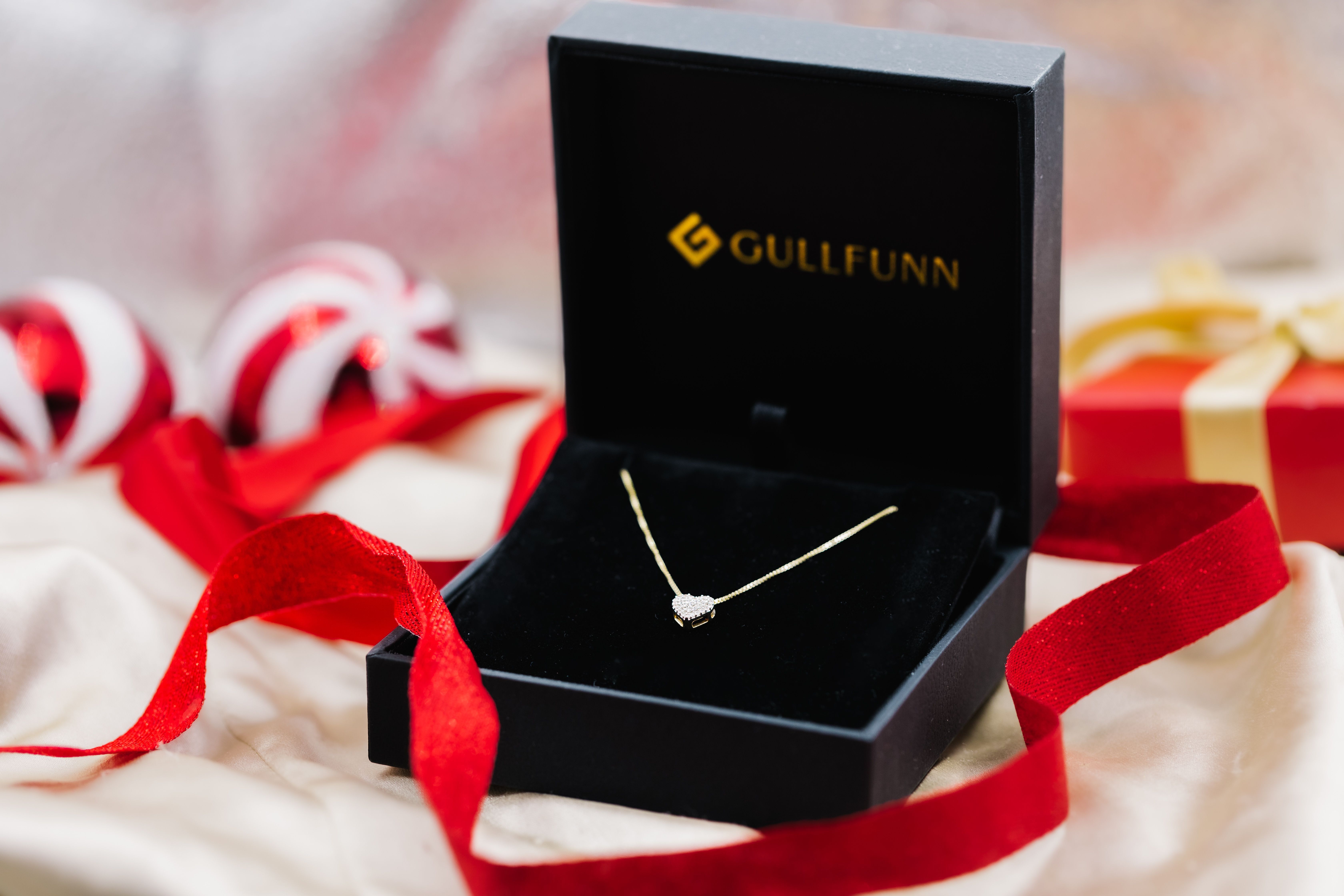 Line diamantanheng og diamantøredobber