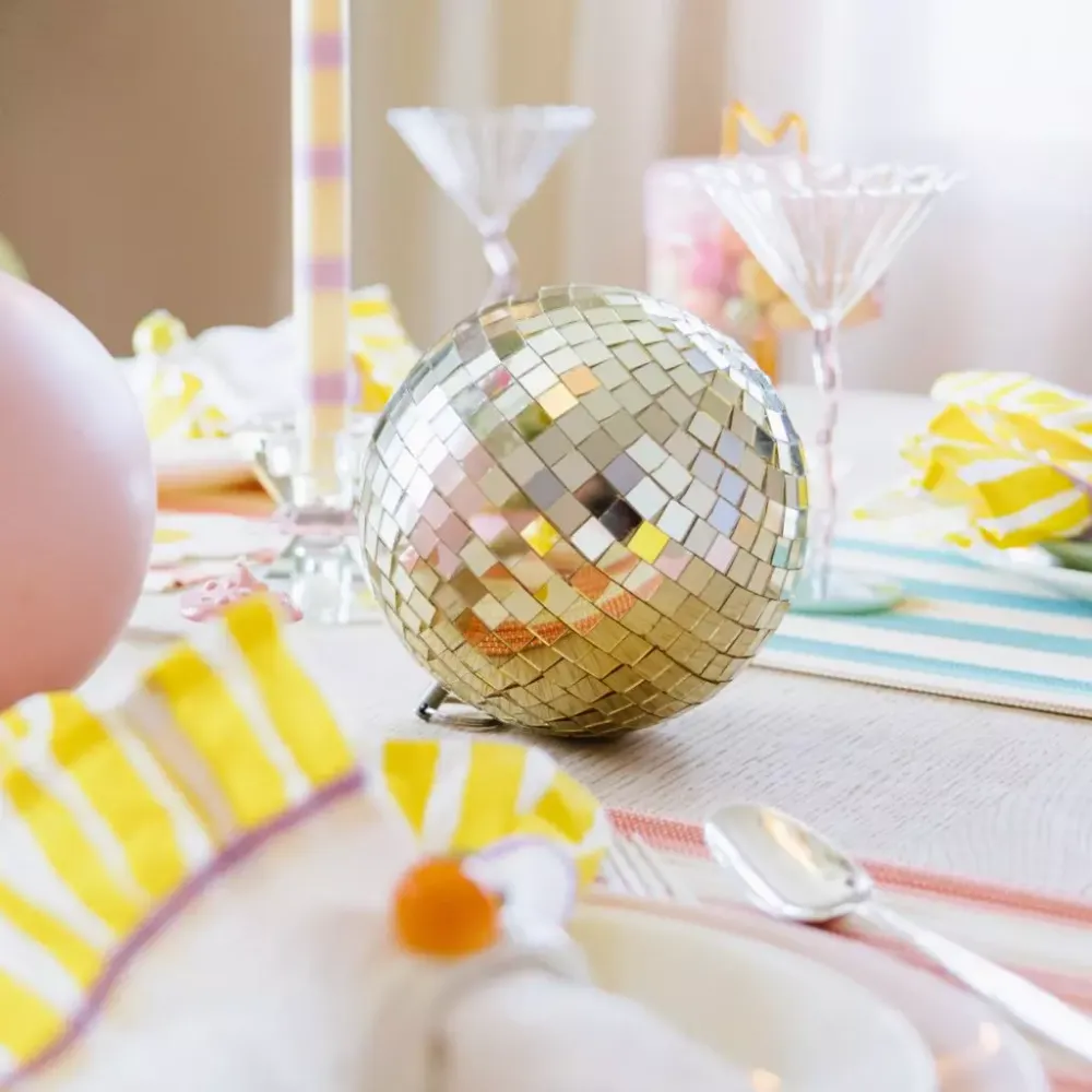 Festbord med diskokule