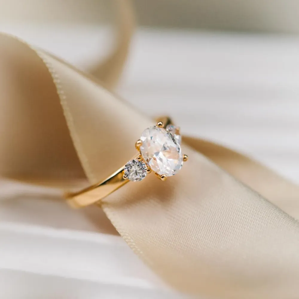 Gems by Gulldia ring med LAB-diamant