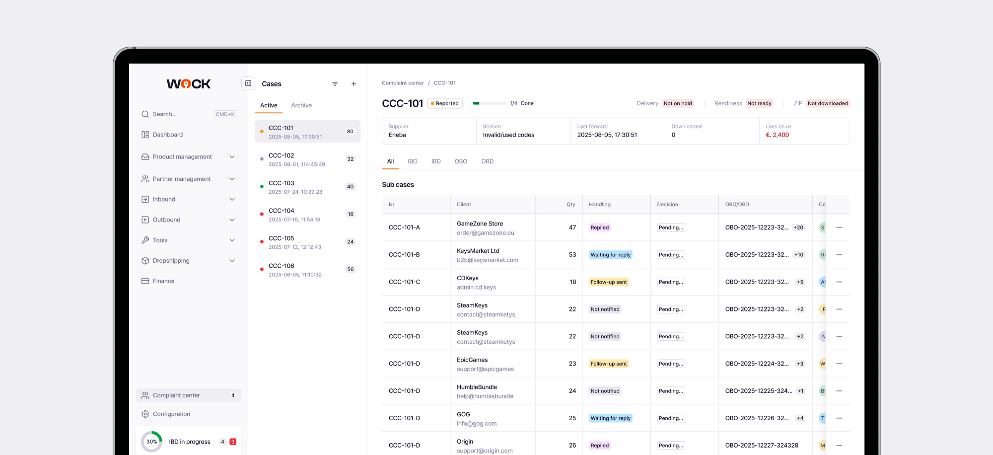 Designing the System for a Wholesale Platform