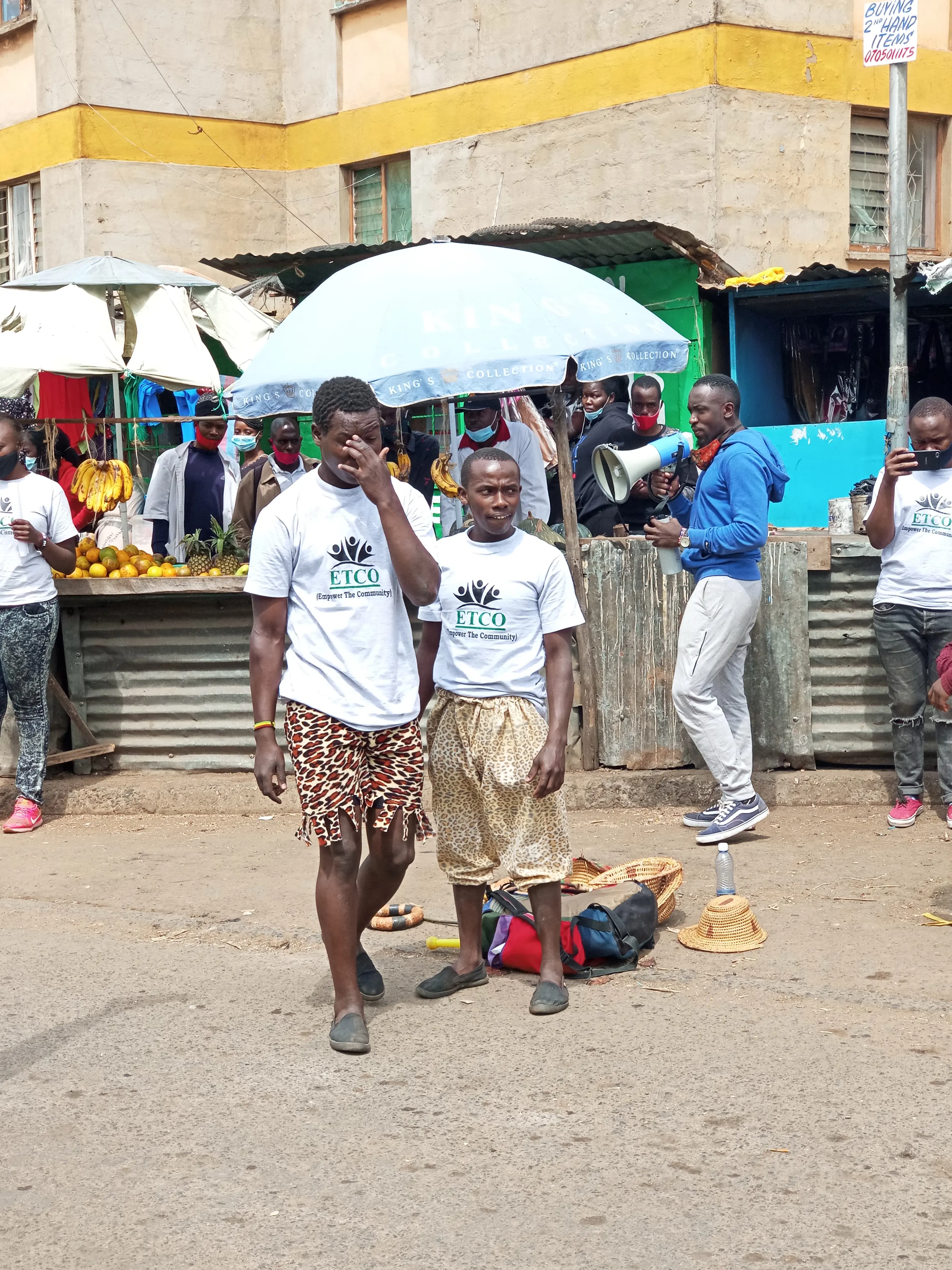 ETCO Acrobats Using Street Performance for Community Sensitization activities gallery image 1