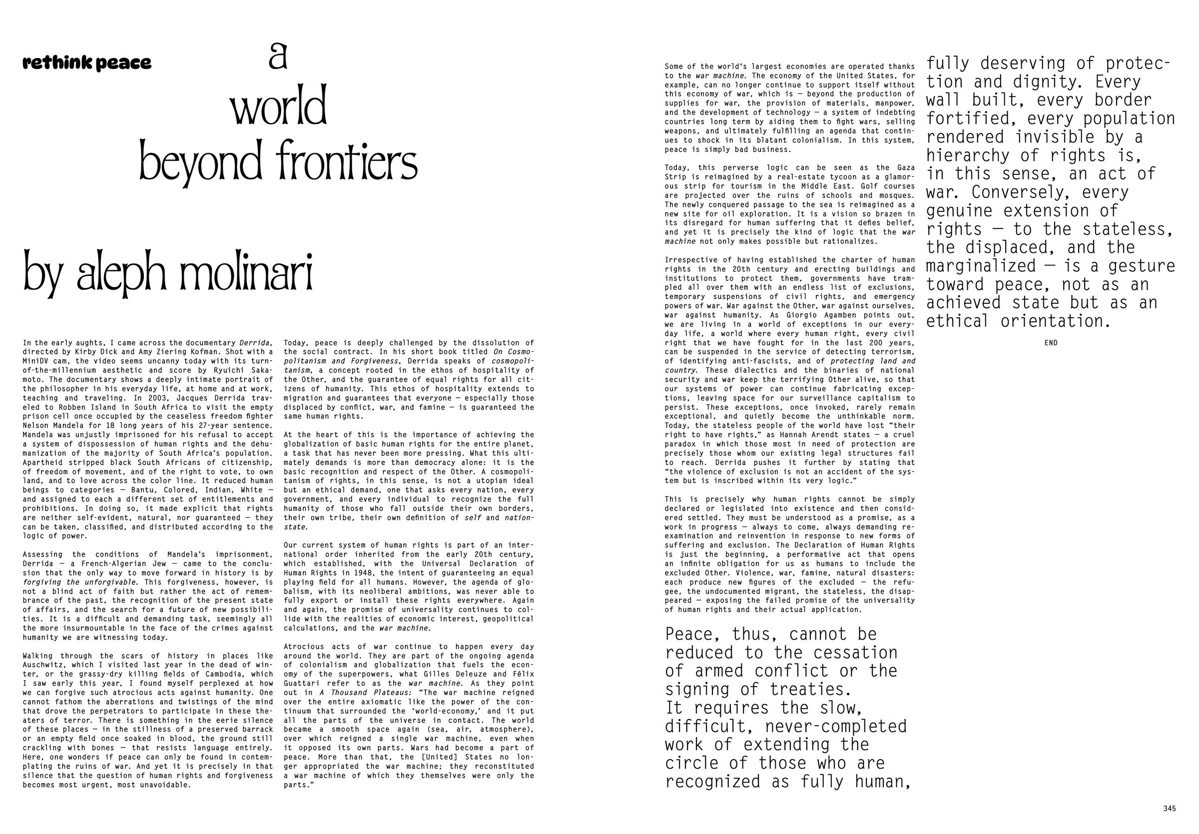 A WORLD WITHOUT FRONTIERS, image 1