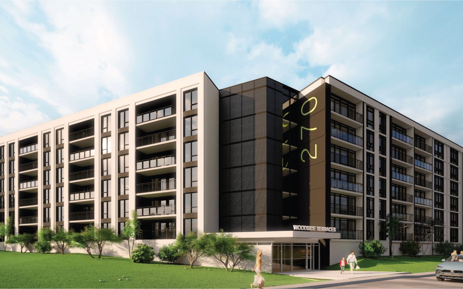 Architectural rendering of Woodside Terraces at 270 Spadina Avenue.
