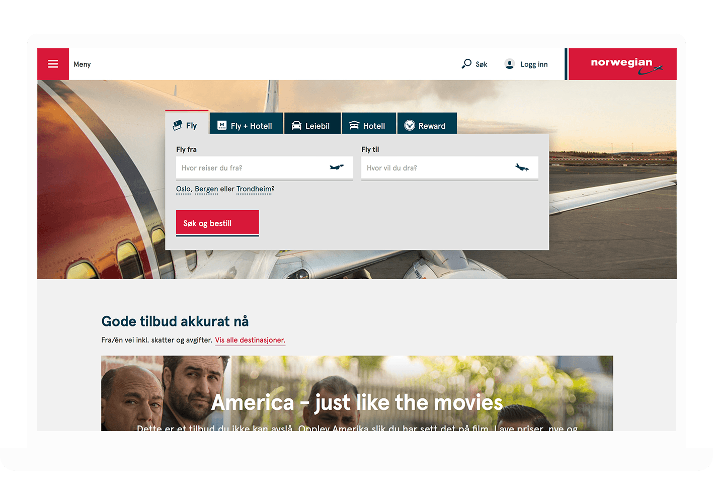 bilde av norwegian.com