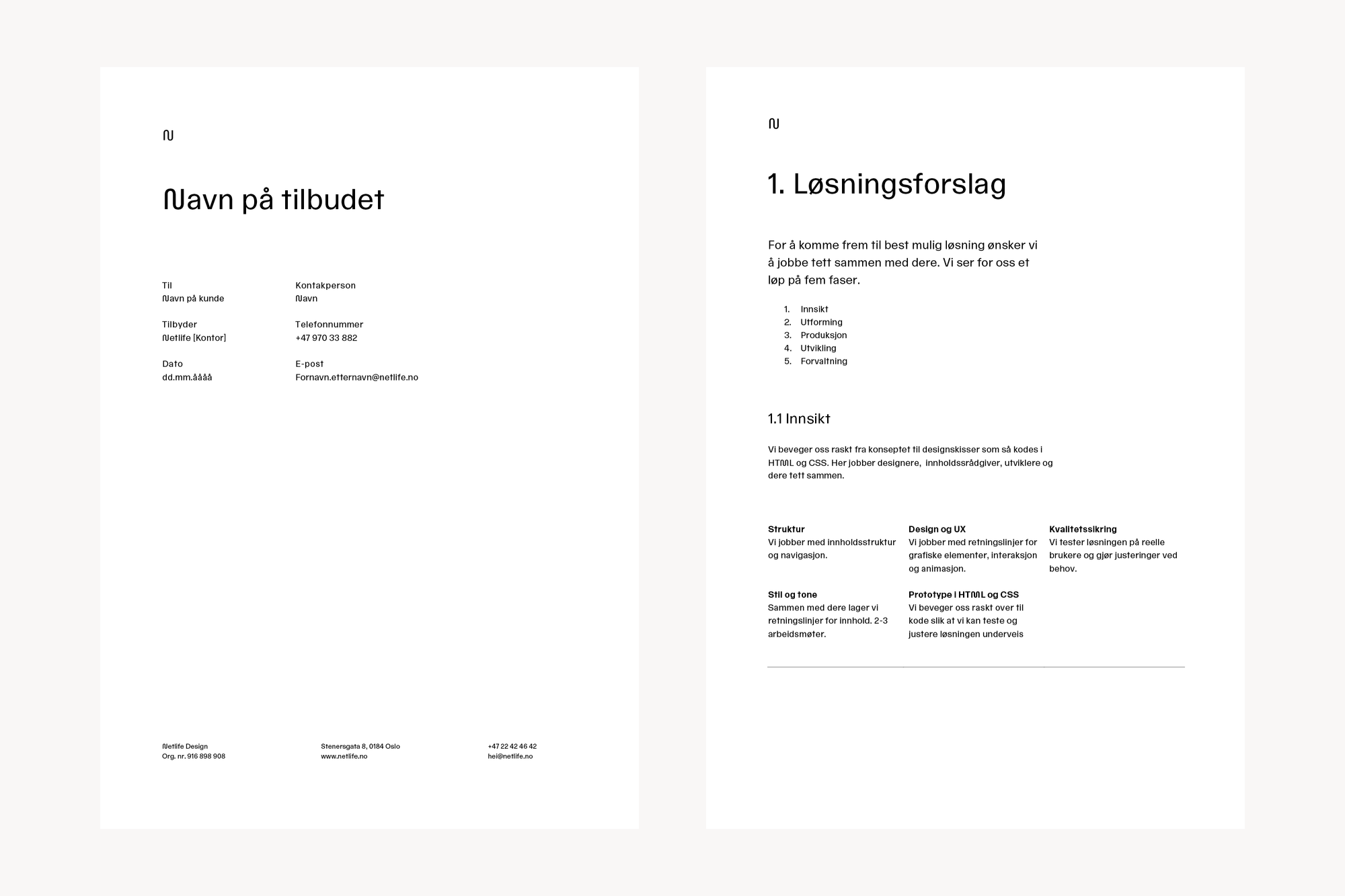 Tilbudsmal word Tilbudsmal word