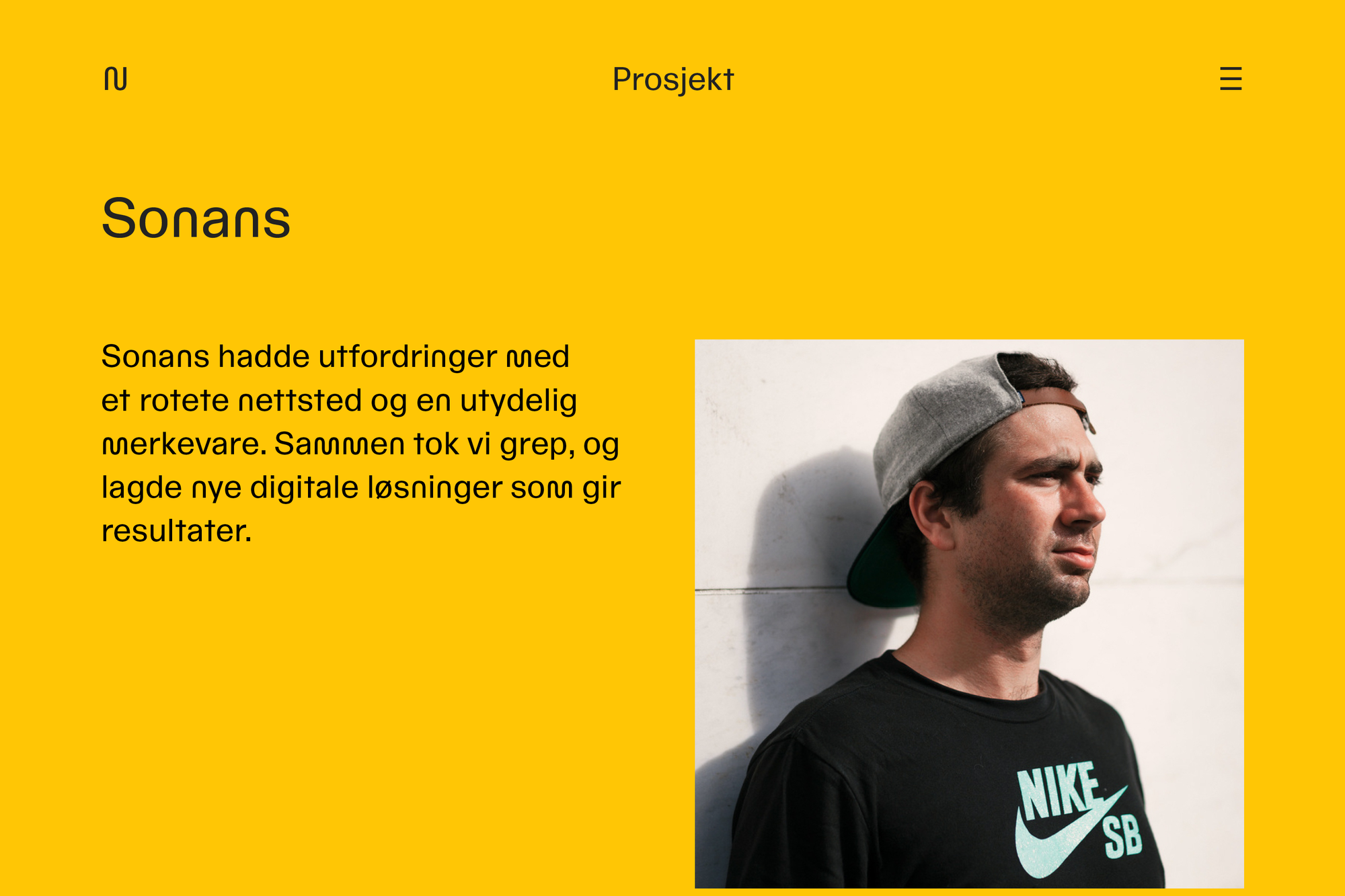 Eksempel på fargebruk på et case