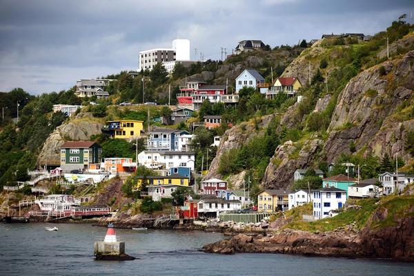 The historic and colorful Battery neighborhood in St. John's Newfoundland