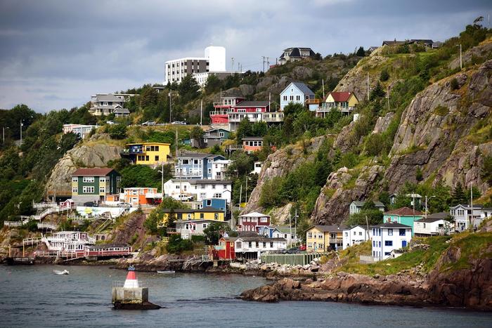 The historic and colorful Battery neighborhood in St. John's Newfoundland