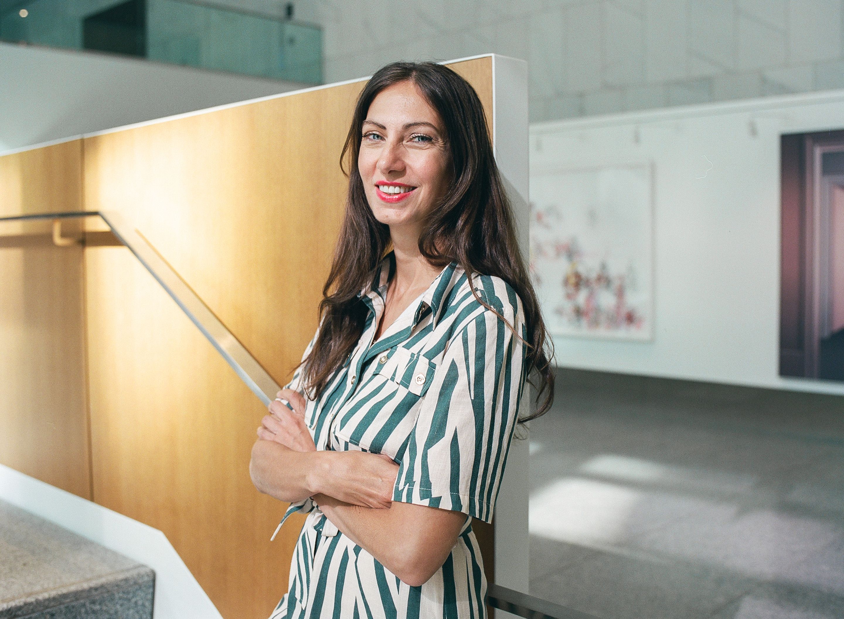 A portrait of Indra Kubicek, CEO of Digital Moment
