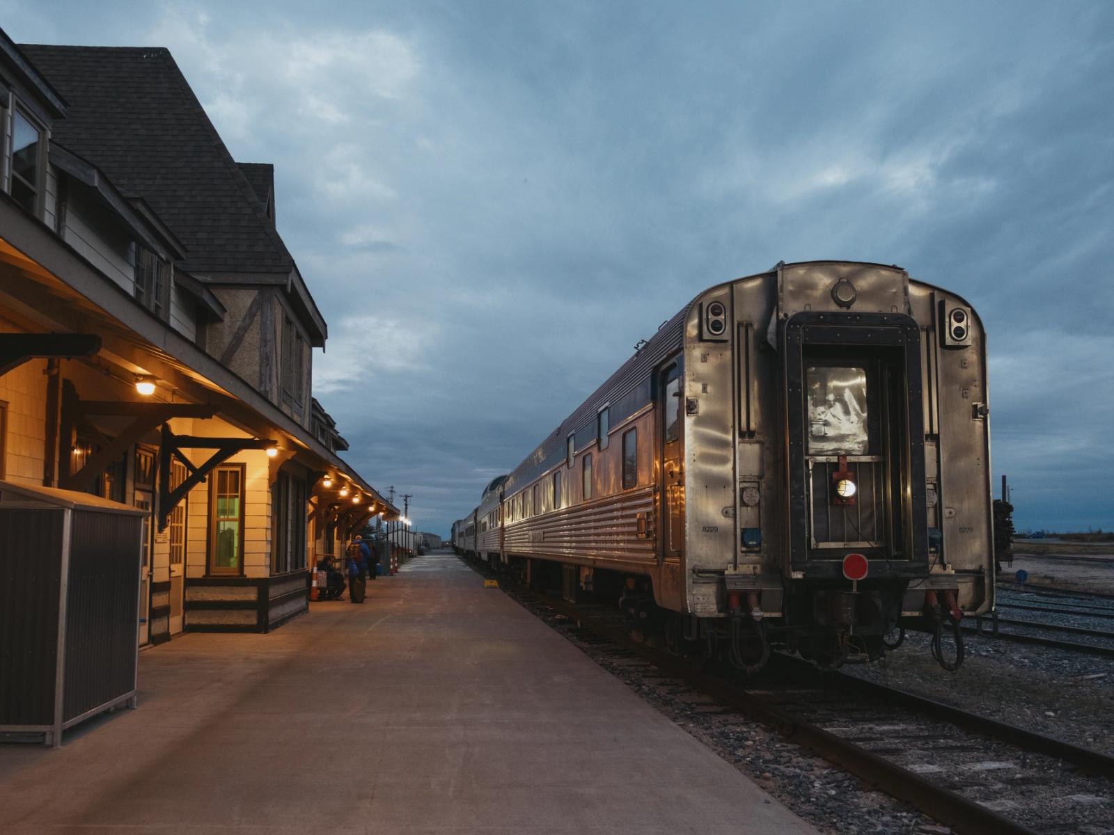 Via train and Churchill station