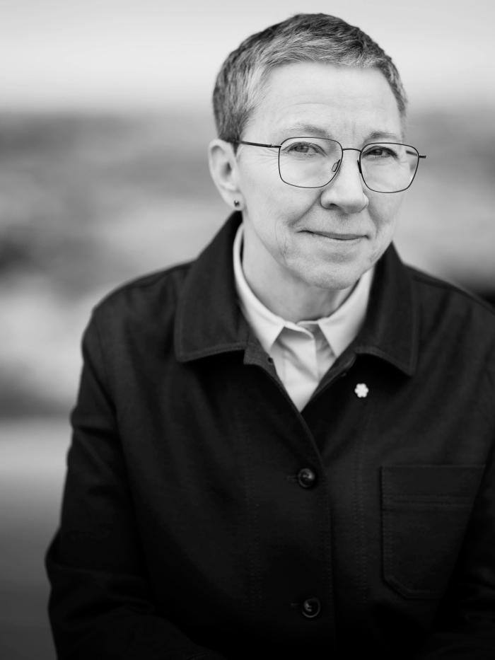 A portrait of Zita Cobb at the Fogo Island Inn