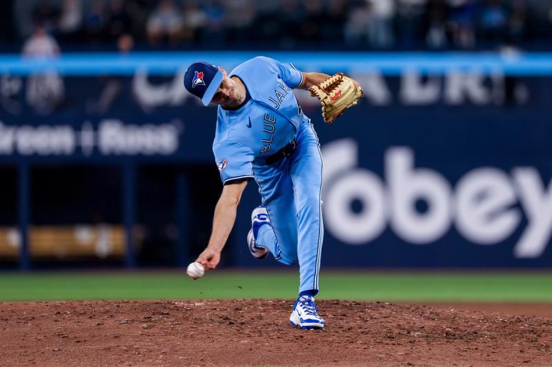 When Cedric Attias asked his AI model to produce a pitching motion that would minimize torque on the elbow (which contributes to UCL injuries), it produced a delivery that looked remarkably similar to Rogers'.Photo by Bailey McLean/Toronto Blue Jays Baseball Club