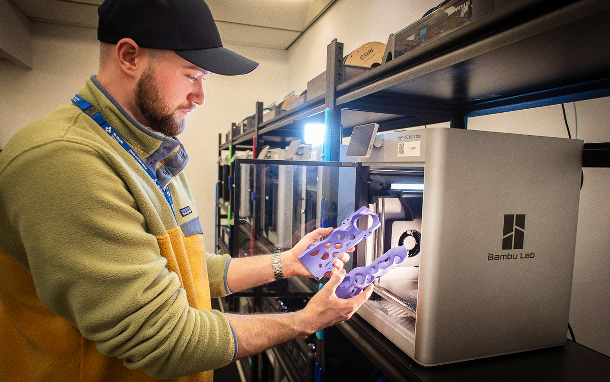 PolyUnity specializes in custom medical devices, like this tailored cast.