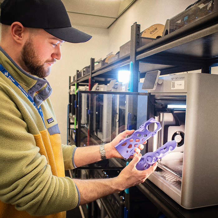 PolyUnity specializes in custom medical devices, like this tailored cast.