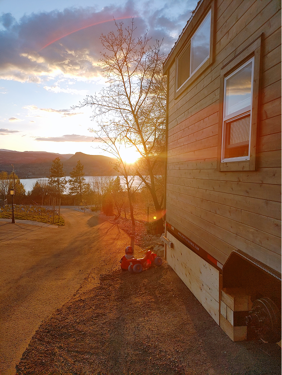 The view of Lake Okanagan from the home.