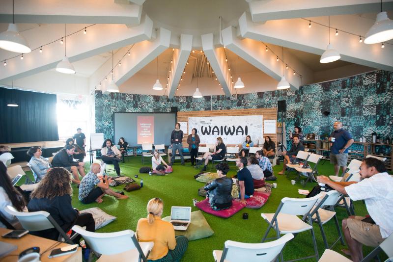 Ka Waiwai Collective in downtown Honolulu, Hawaii
Workshop 1 - Indigenous Protocol and AI Workshops, the precursor to Abundant Intelligences