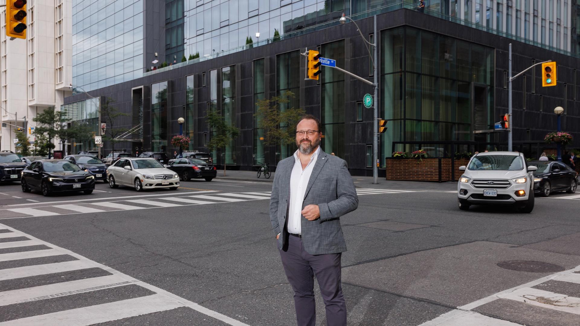 Flavio Volpe, President at APMA-Automotive Parts Manufacturers' Association, Bay St. and Yorkville Ave., Toronto on Tuesday, Sept. 15, 2026.