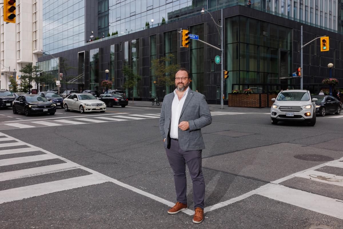 Flavio Volpe, President at APMA-Automotive Parts Manufacturers' Association, Bay St. and Yorkville Ave., Toronto on Tuesday, Sept. 15, 2026.