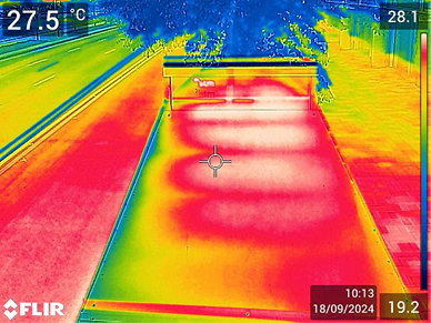 Bioclimactic Transit Shelters Heatmap without green roof
