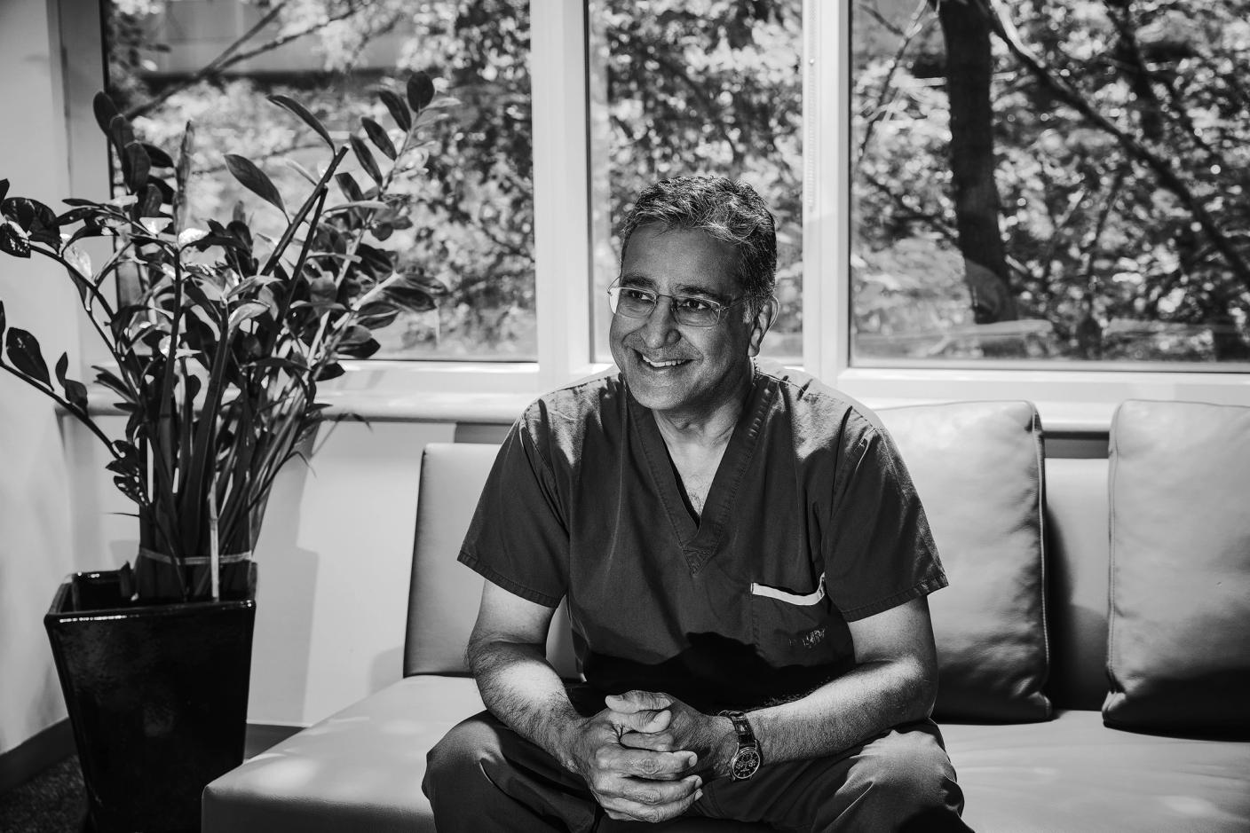 A portrait of Dr. Shaf Keshavjee