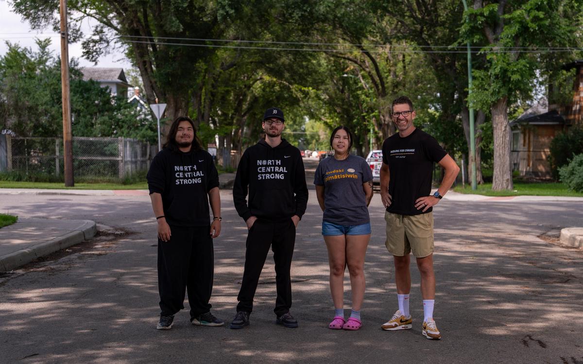 From left to right: Joseph Klyne, CG Hockley-Lonechild, Tyneesha Eaglechild and Brian Lewis.