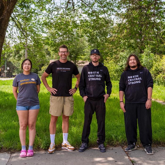 From left to right: Joseph Klyne, CG Hockley-Lonechild, Tyneesha Eaglechild and Brian Lewis.
