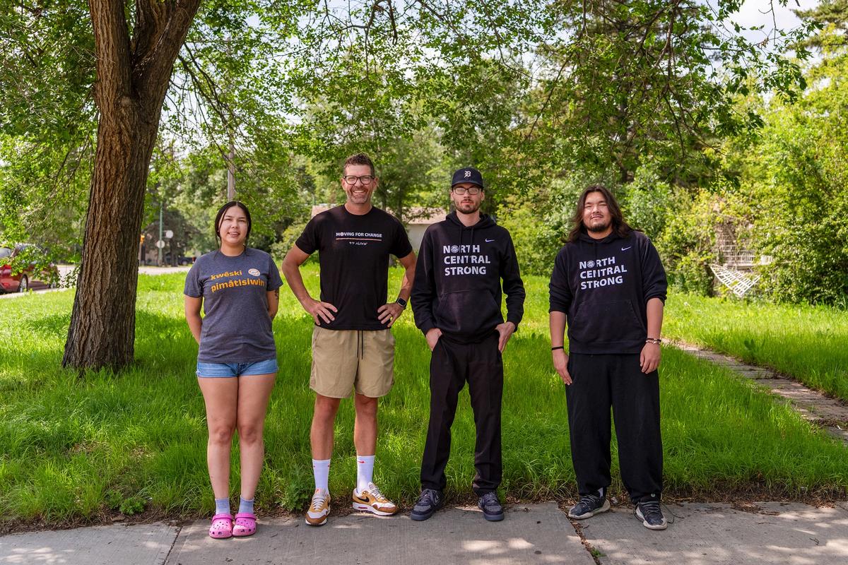 From left to right: Joseph Klyne, CG Hockley-Lonechild, Tyneesha Eaglechild and Brian Lewis.
