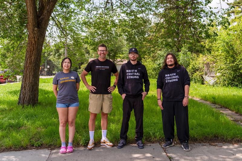 From left to right: Joseph Klyne, CG Hockley-Lonechild, Tyneesha Eaglechild and Brian Lewis.
