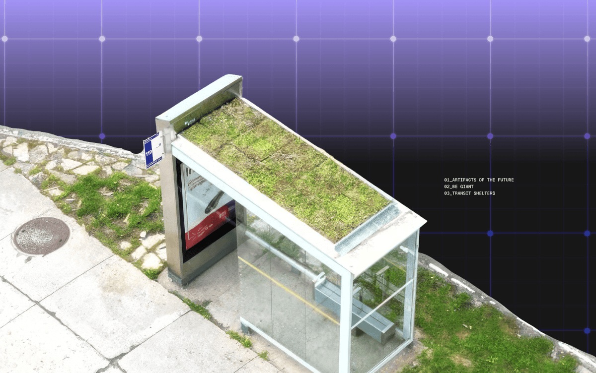 Bioclimactic Transit Shelters with green roofs