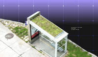Bioclimactic Transit Shelters with green roofs